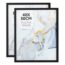 Black Kyra Poster Frames (Set of 2)